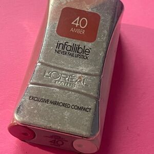 NEW L'Oréal Infallible Never Fail Lipcolour- 40 AMBER
